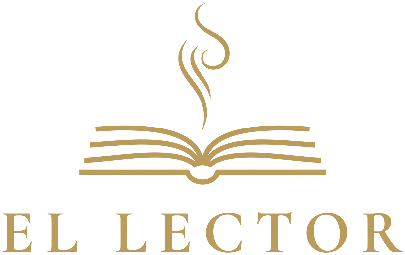 El Lector — an open book with rising smoke
